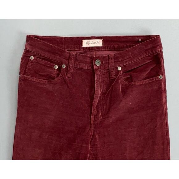 Madewell 'Cali Demi Boot' Velvet, Felt, Velour 5-Pocket Jean Style Pants. 2 GUC - Picture 6 of 9